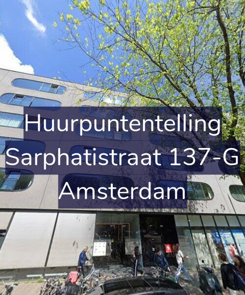 Foto gevel Huurpuntentelling voor Sarphatistraat 137-G, Amsterdam