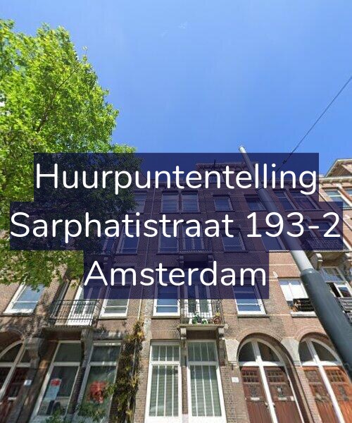 Foto gevel Huurpuntentelling voor Sarphatistraat 193-2, Amsterdam