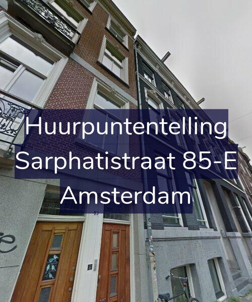 Foto gevel Huurpuntentelling voor Sarphatistraat 85-E, Amsterdam