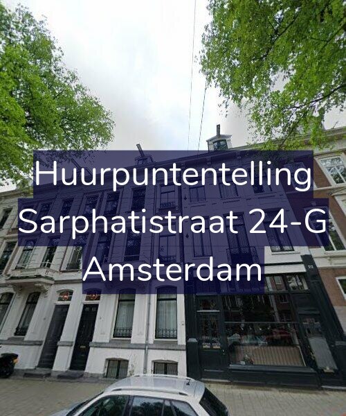 Foto gevel Huurpuntentelling voor Sarphatistraat 24-G, Amsterdam