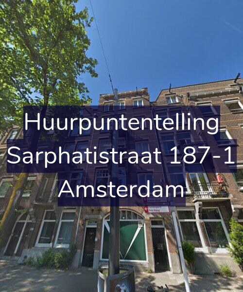 Foto gevel Huurpuntentelling voor Sarphatistraat 187-1, Amsterdam