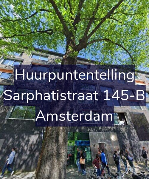 Foto gevel Huurpuntentelling voor Sarphatistraat 145-B, Amsterdam
