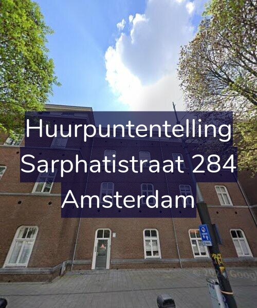 Foto gevel Huurpuntentelling voor Sarphatistraat 284, Amsterdam