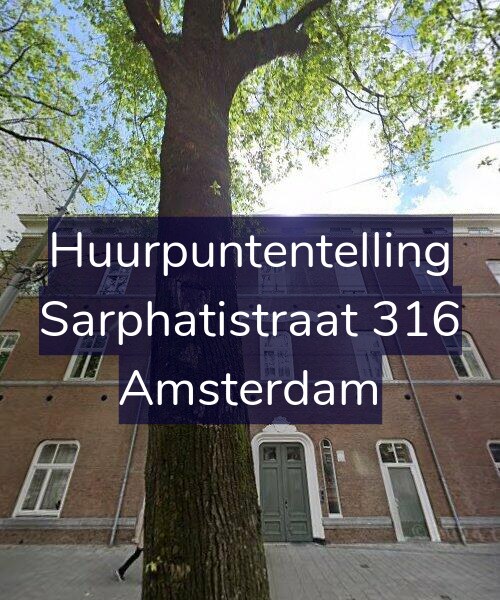 Foto gevel Huurpuntentelling voor Sarphatistraat 316, Amsterdam