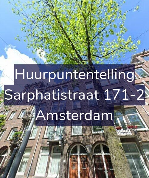 Foto gevel Huurpuntentelling voor Sarphatistraat 171-2, Amsterdam