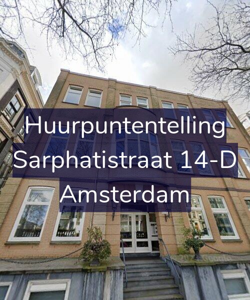 Foto gevel Huurpuntentelling voor Sarphatistraat 14-D, Amsterdam