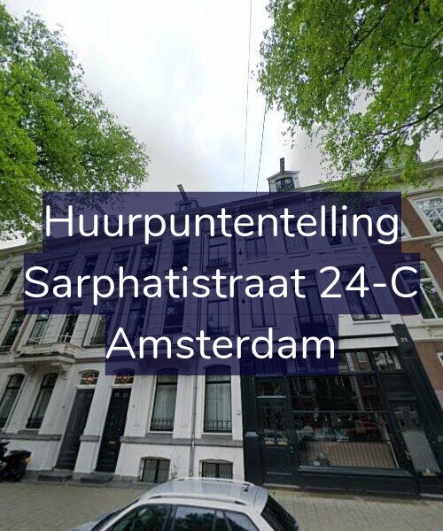 Foto gevel Huurpuntentelling voor Sarphatistraat 24-C, Amsterdam