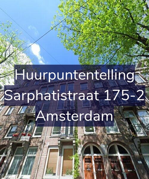 Foto gevel Huurpuntentelling voor Sarphatistraat 175-2, Amsterdam