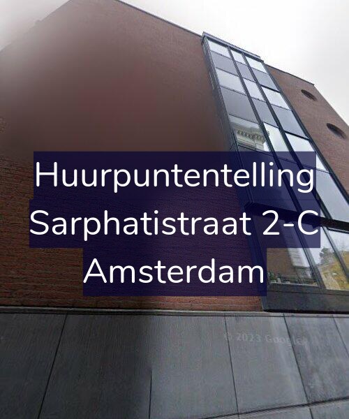 Foto gevel Huurpuntentelling voor Sarphatistraat 2-C, Amsterdam