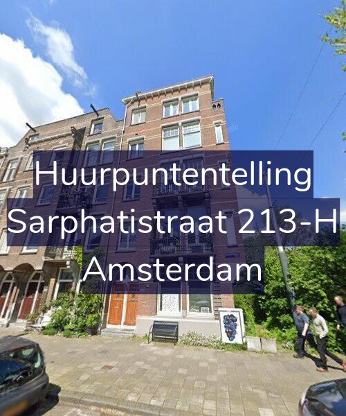 Foto gevel Huurpuntentelling voor Sarphatistraat 213-H, Amsterdam