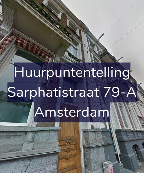 Foto gevel Huurpuntentelling voor Sarphatistraat 79-A, Amsterdam