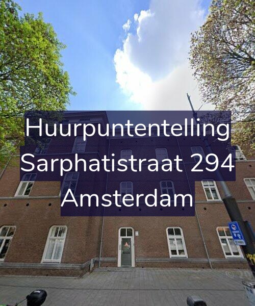 Foto gevel Huurpuntentelling voor Sarphatistraat 294, Amsterdam