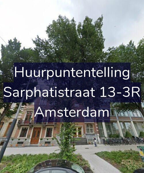 Foto gevel Huurpuntentelling voor Sarphatistraat 13-3R, Amsterdam