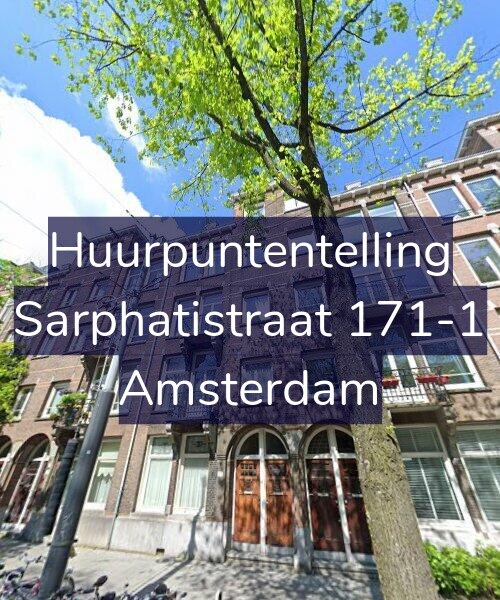Foto gevel Huurpuntentelling voor Sarphatistraat 171-1, Amsterdam