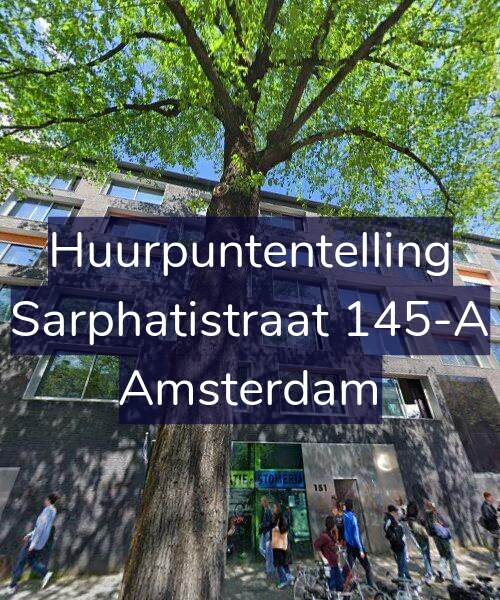 Foto gevel Huurpuntentelling voor Sarphatistraat 145-A, Amsterdam