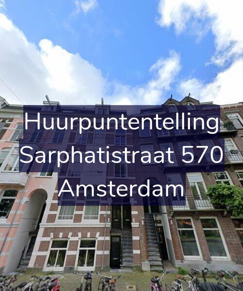 Foto gevel Huurpuntentelling voor Sarphatistraat 570, Amsterdam
