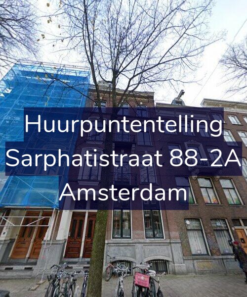 Foto gevel Huurpuntentelling voor Sarphatistraat 88-2A, Amsterdam