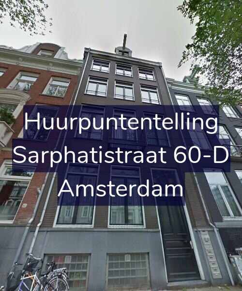 Foto gevel Huurpuntentelling voor Sarphatistraat 60-D, Amsterdam