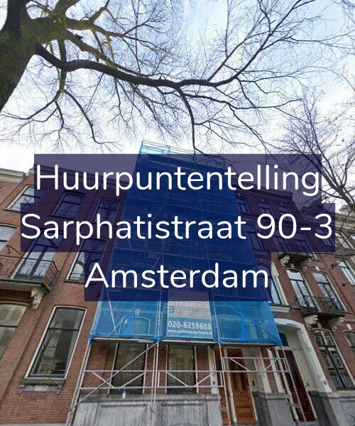 Foto gevel Huurpuntentelling voor Sarphatistraat 90-3, Amsterdam