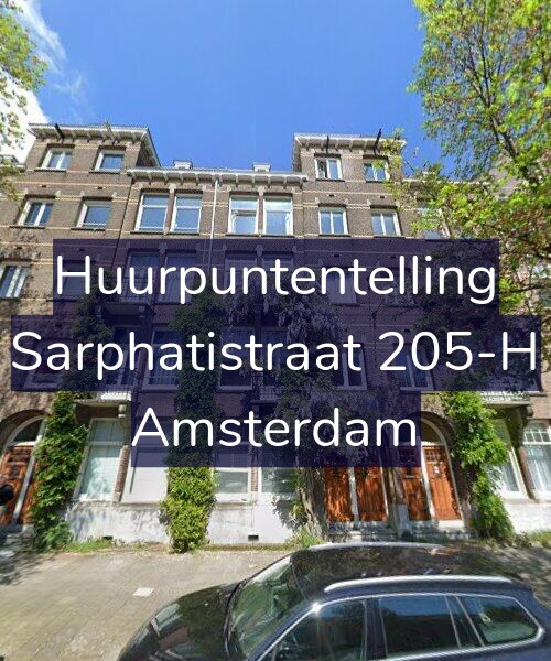 Foto gevel Huurpuntentelling voor Sarphatistraat 205-H, Amsterdam