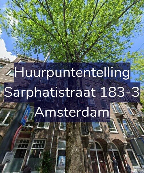 Foto gevel Huurpuntentelling voor Sarphatistraat 183-3, Amsterdam