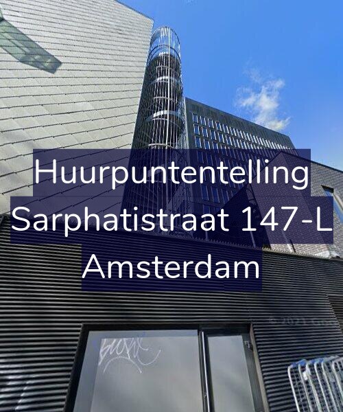 Foto gevel Huurpuntentelling voor Sarphatistraat 147-L, Amsterdam