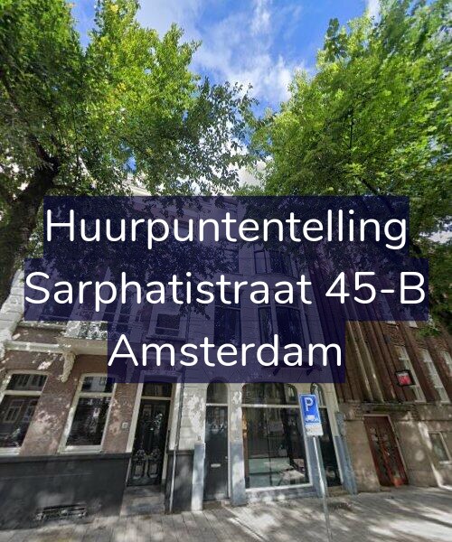 Foto gevel Huurpuntentelling voor Sarphatistraat 45-B, Amsterdam