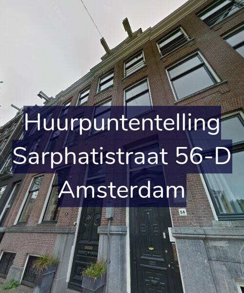 Foto gevel Huurpuntentelling voor Sarphatistraat 56-D, Amsterdam