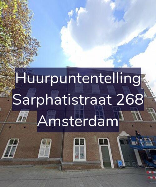 Foto gevel Huurpuntentelling voor Sarphatistraat 268, Amsterdam