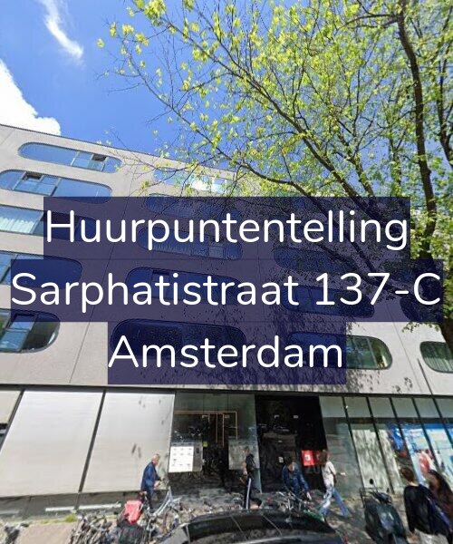 Foto gevel Huurpuntentelling voor Sarphatistraat 137-C, Amsterdam