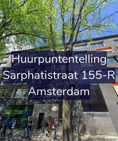 Foto gevel Huurpuntentelling voor Sarphatistraat 155-R, Amsterdam