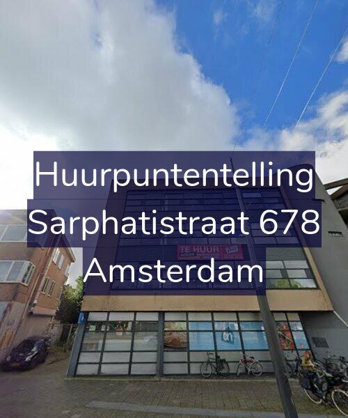 Foto gevel Huurpuntentelling voor Sarphatistraat 678, Amsterdam
