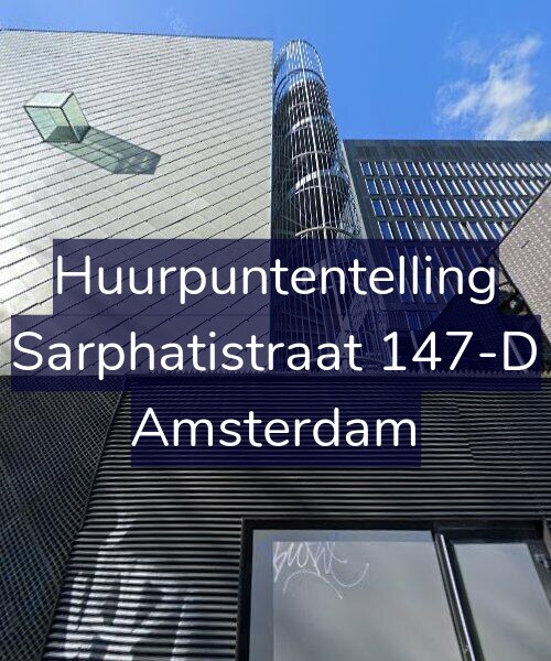 Foto gevel Huurpuntentelling voor Sarphatistraat 147-D, Amsterdam