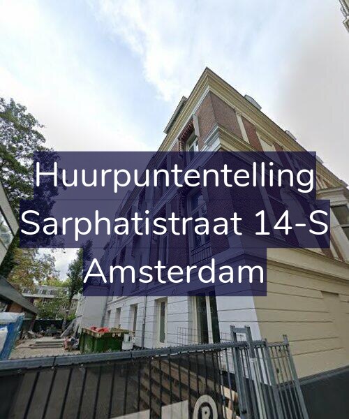 Foto gevel Huurpuntentelling voor Sarphatistraat 14-S, Amsterdam