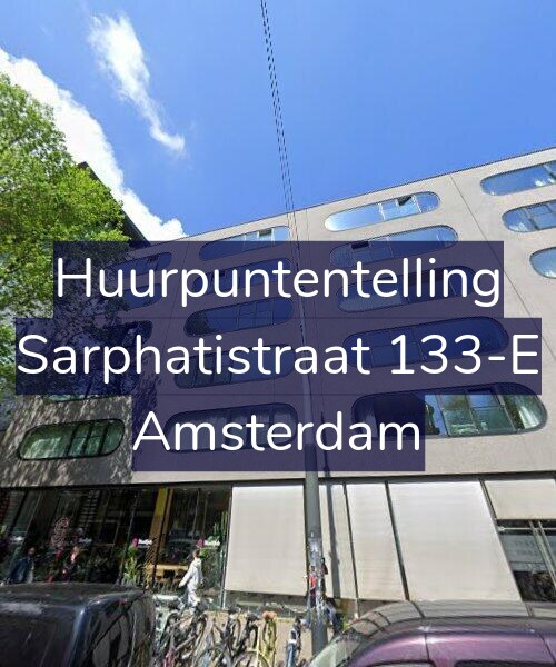 Foto gevel Huurpuntentelling voor Sarphatistraat 133-E, Amsterdam