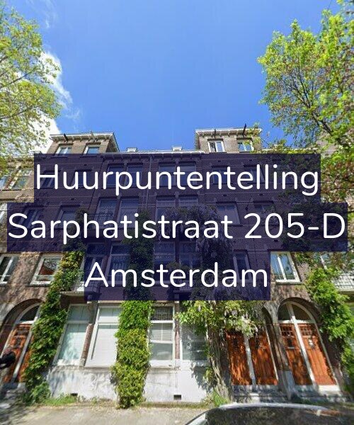 Foto gevel Huurpuntentelling voor Sarphatistraat 205-D, Amsterdam