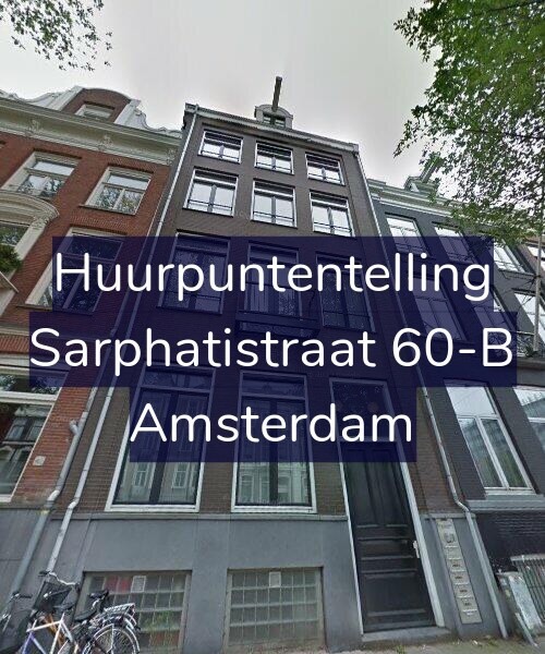 Foto gevel Huurpuntentelling voor Sarphatistraat 60-B, Amsterdam