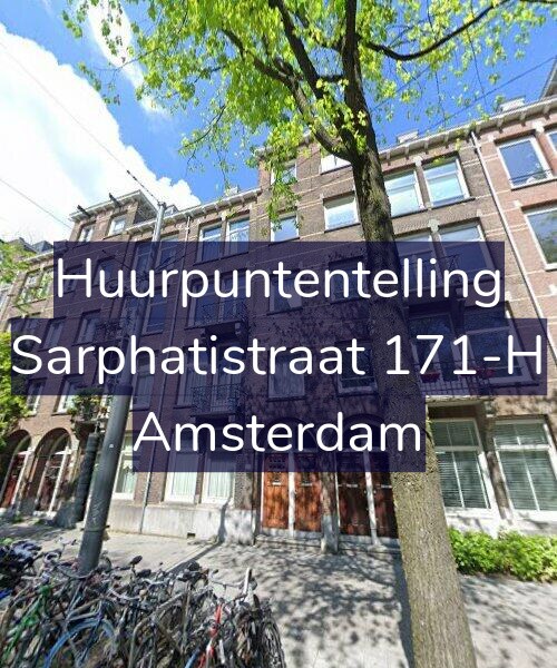 Foto gevel Huurpuntentelling voor Sarphatistraat 171-H, Amsterdam