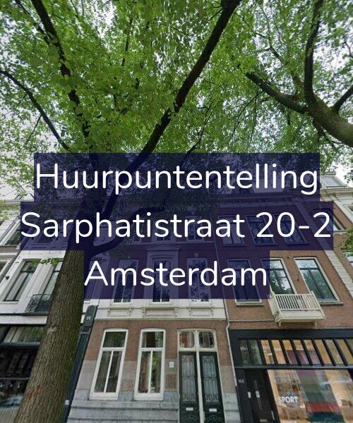 Foto gevel Huurpuntentelling voor Sarphatistraat 20-2, Amsterdam