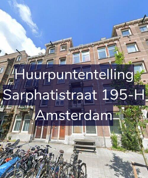 Foto gevel Huurpuntentelling voor Sarphatistraat 195-H, Amsterdam