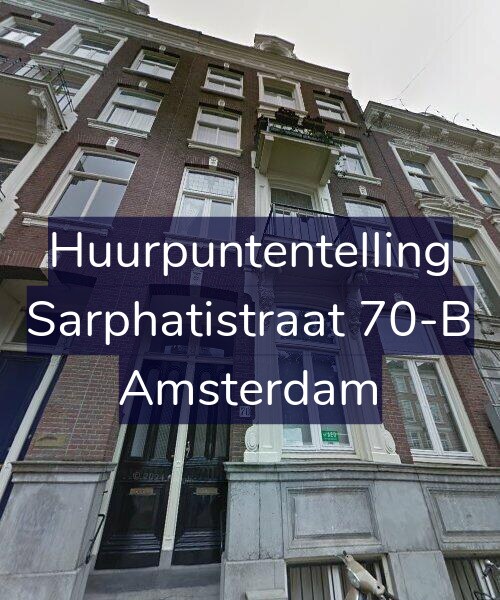 Foto gevel Huurpuntentelling voor Sarphatistraat 70-B, Amsterdam