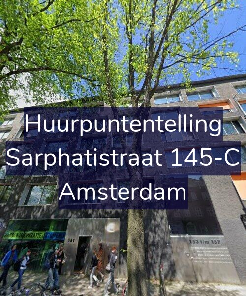 Foto gevel Huurpuntentelling voor Sarphatistraat 145-C, Amsterdam