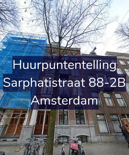 Foto gevel Huurpuntentelling voor Sarphatistraat 88-2B, Amsterdam