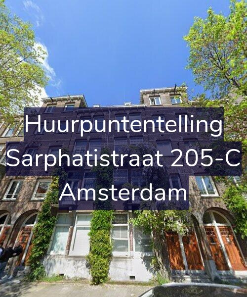 Foto gevel Huurpuntentelling voor Sarphatistraat 205-C, Amsterdam