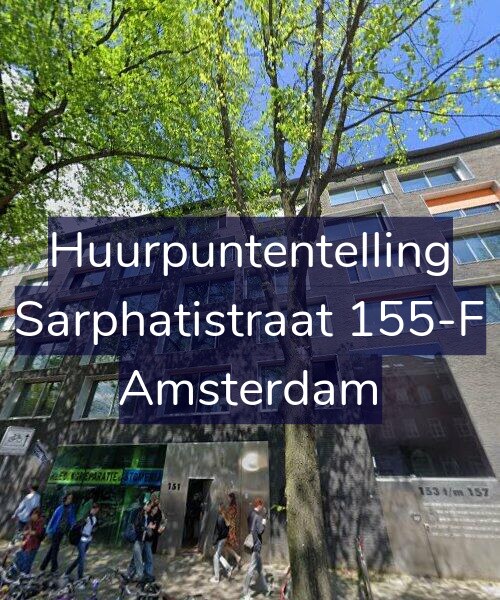 Foto gevel Huurpuntentelling voor Sarphatistraat 155-F, Amsterdam