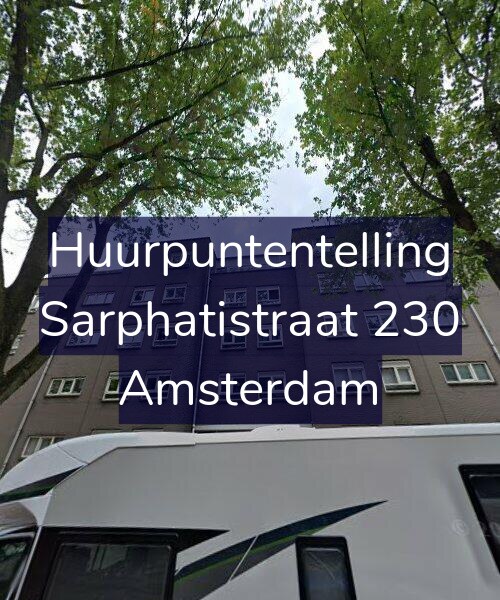 Foto gevel Huurpuntentelling voor Sarphatistraat 230, Amsterdam