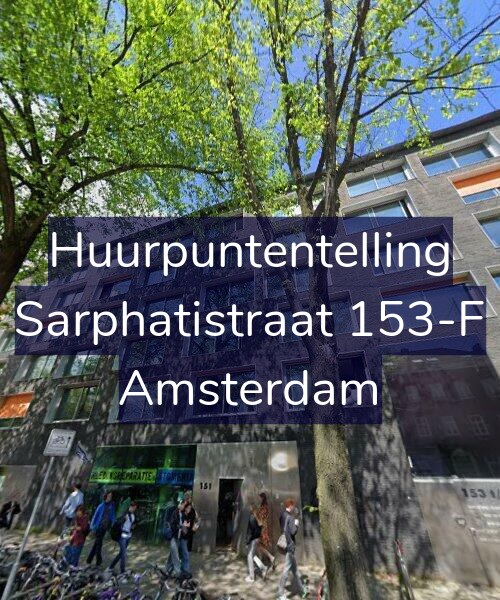Foto gevel Huurpuntentelling voor Sarphatistraat 153-F, Amsterdam