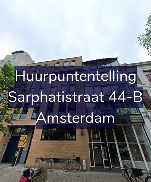 Foto gevel Huurpuntentelling voor Sarphatistraat 44-B, Amsterdam