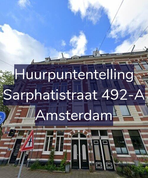 Foto gevel Huurpuntentelling voor Sarphatistraat 492-A, Amsterdam