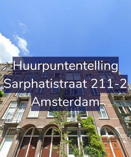 Foto gevel Huurpuntentelling voor Sarphatistraat 211-2, Amsterdam
